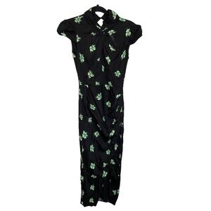 Self-Portrait Pansy Print Midi Dress size 0